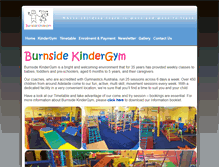 Tablet Screenshot of burnsidekindergym.org.au